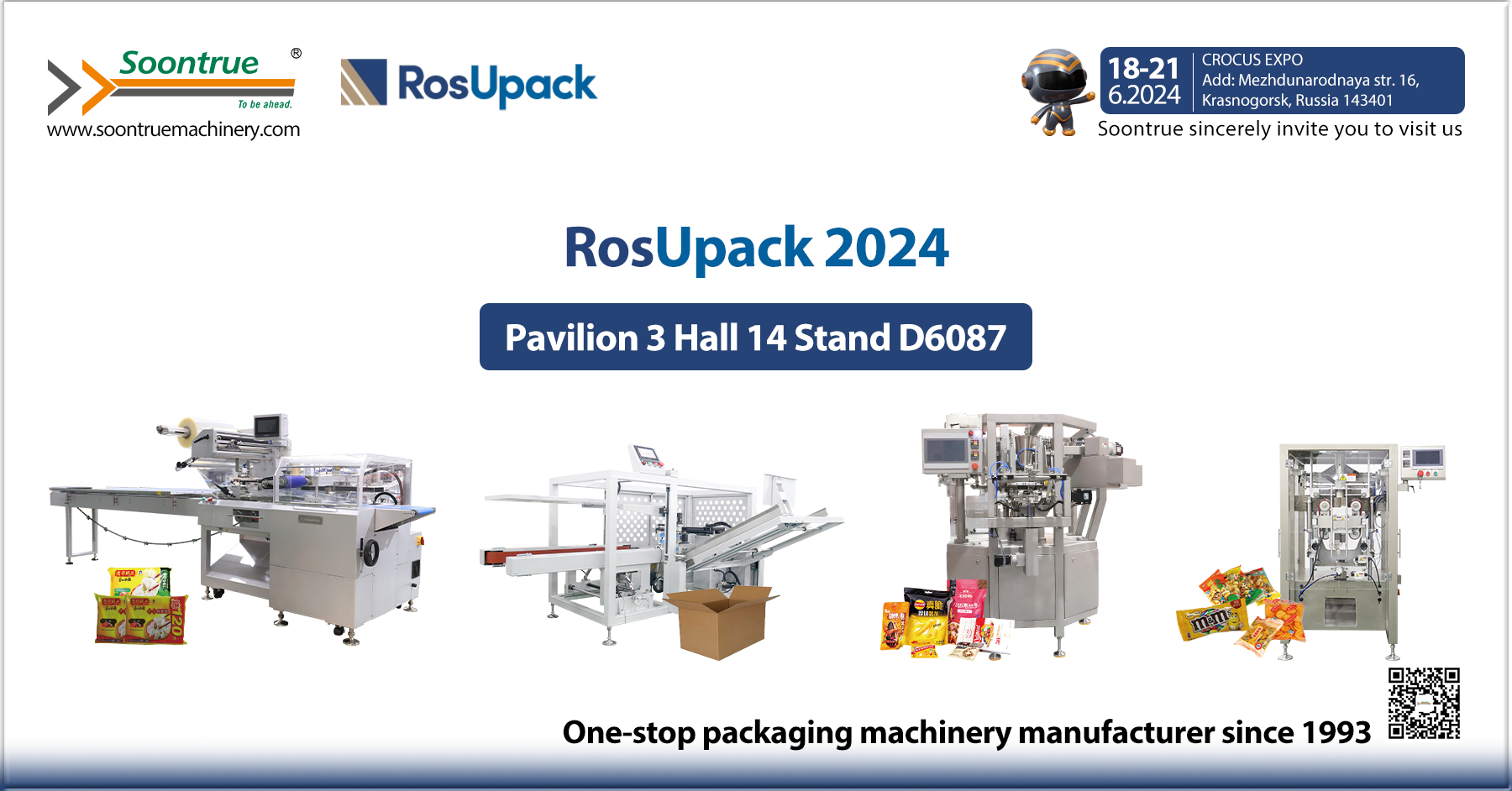 Soontrue Machinery le da la bienvenida a RosUpack 2024