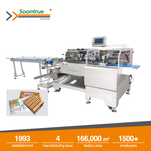 Máquina envasadora de flujo de movimiento de caja