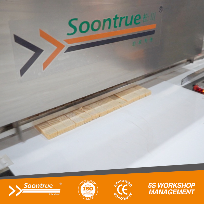 Línea automática de envasado de obleas